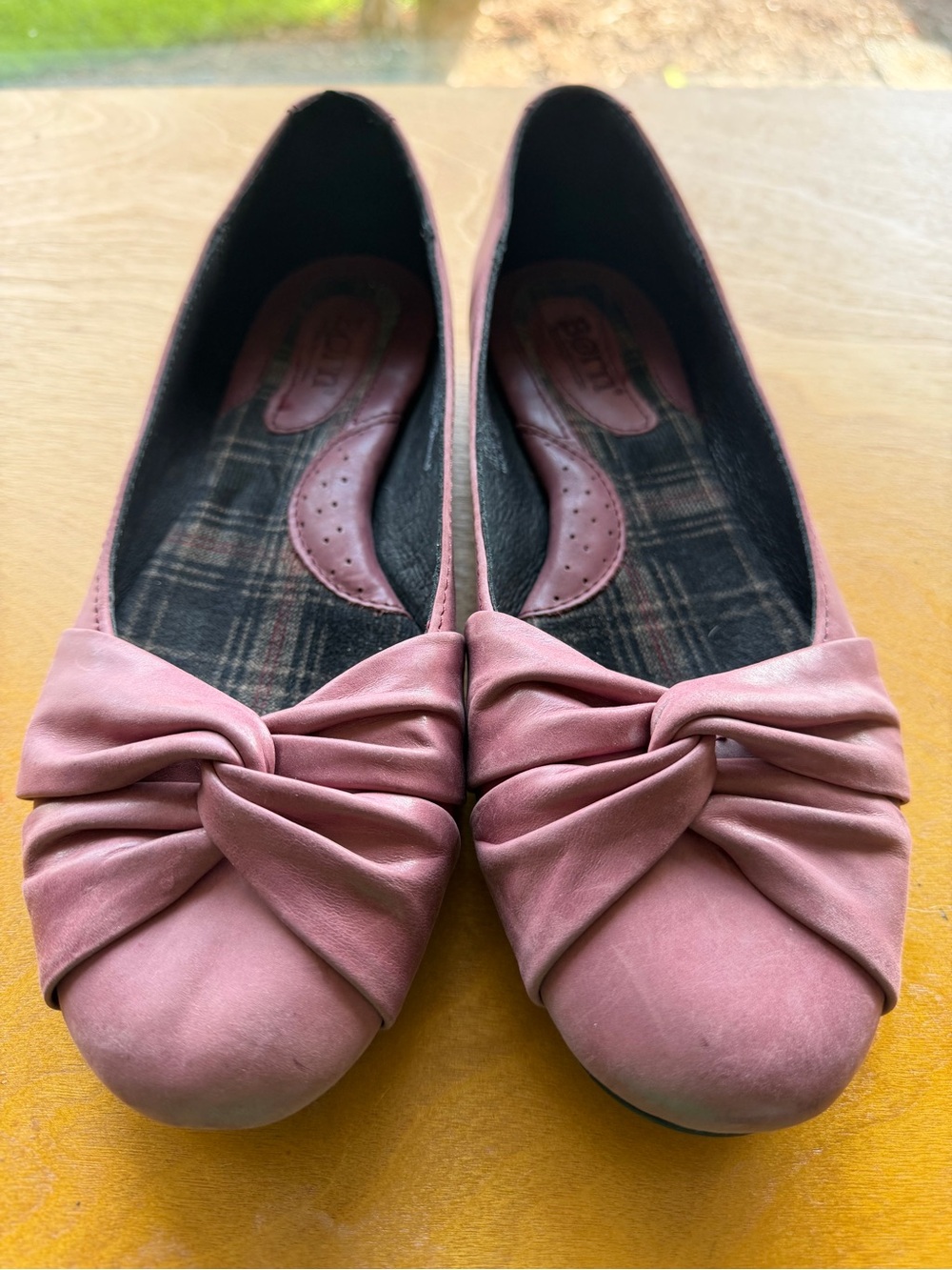 Women’s Pink Knot Front Ballet Flats